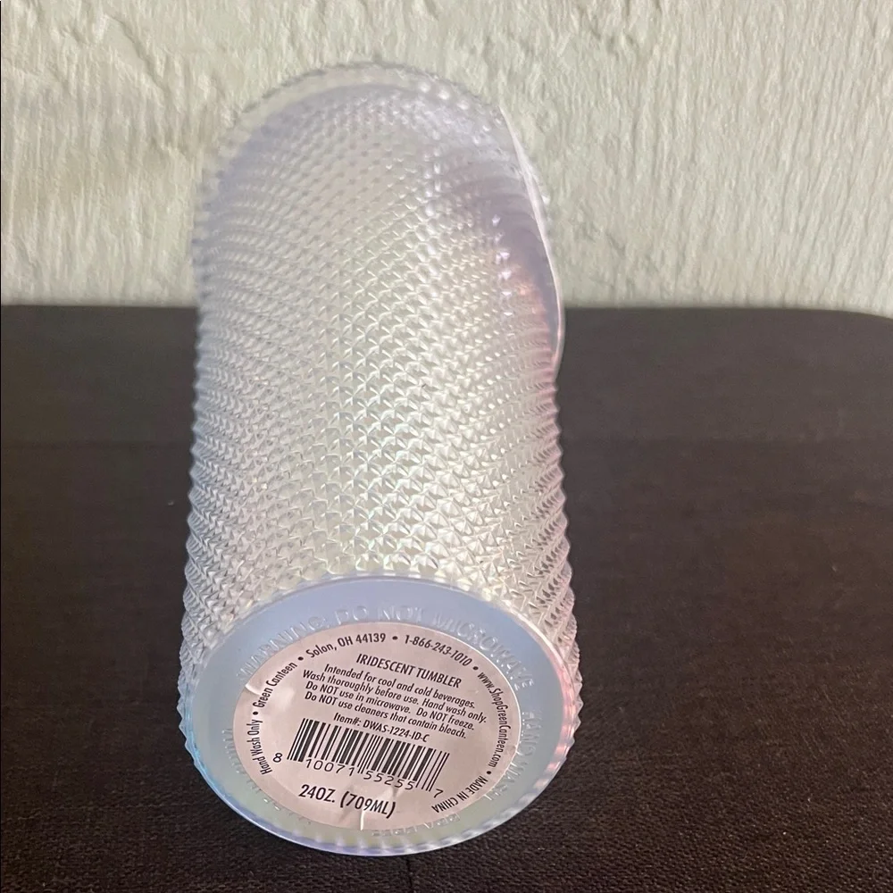 #0730+ 24  0z Iridescent Studded Tumbler with Straw - Picture 2 of 5